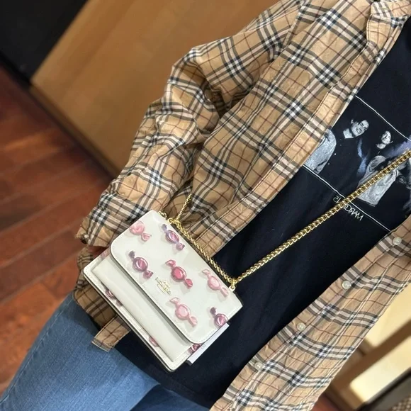 Coach Ivory Candy Print Shoulder Bag - Picture 9 of 10